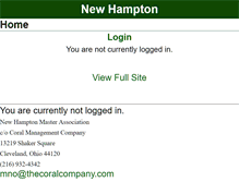Tablet Screenshot of newhamptonhoa.org